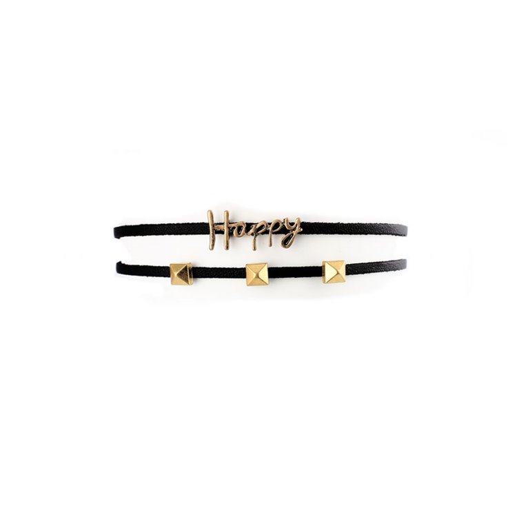NASZYJNIK CHOKER "HAPPY" - N489