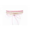 NASZYJNIK CHOKER PASTEL - RÓŻÓWY N524R