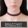 NASZYJNIK CHOKER SKÓRZANY - BRĄZ N480BR