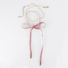 NASZYJNIK CHOKER VELVET CHAIN - RÓŻOWY N485R