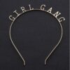 Opaska do włosów girl gang złota O154