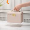 Szkatułka na biżuterię kuferek etui organizer PD120PR