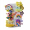 Zestaw 14w1 spinek wsuwek do włosów puchate RAINBOW SP290