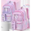 Plecak RAINBOW sweet szkolny uniwersalny kieszonki z maskotką PL159R