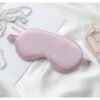 Maska na oczy do spania ELEGANT ciemny róż satynowa 20 x 9 cm OPK10CR