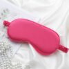 Maska na oczy do spania ELEGANT fuksja satynowa 20 x 9 cm OPK10F