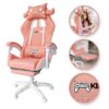 Fotel gamingowy Bunny Gamer obrotowy z podnóżkiem KIDS ZONE KO27R