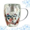 Szklanka termiczna z kwiatami w środku 350ml 1szt - SZK138