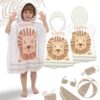 RĘCZNIK PLAŻOWY Peleryna dziecięca HAPPY BEAR 60 x 60cm PEL02WZ1