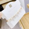 Bransoletka na rękę stal chirurgiczna pozłacana 14k złotem