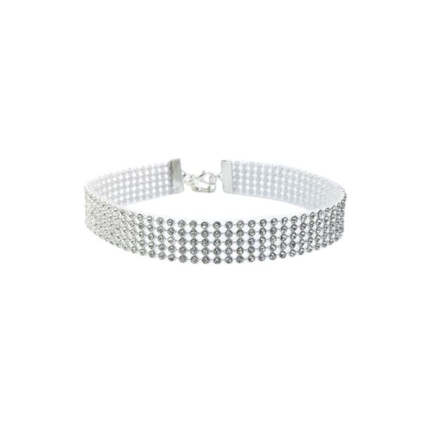 NASZYJNIK CHOKER KRYSZTAŁKI 1